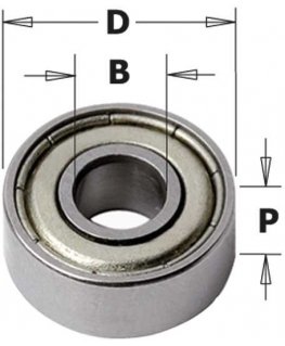 Atraminis guolis CMT 791.022.00 13x5x3,2 mm