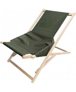 Gozo Comfort khaki PATIO sodo wooden deckchair