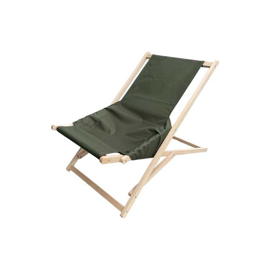Gozo Comfort khaki PATIO sodo wooden deckchair