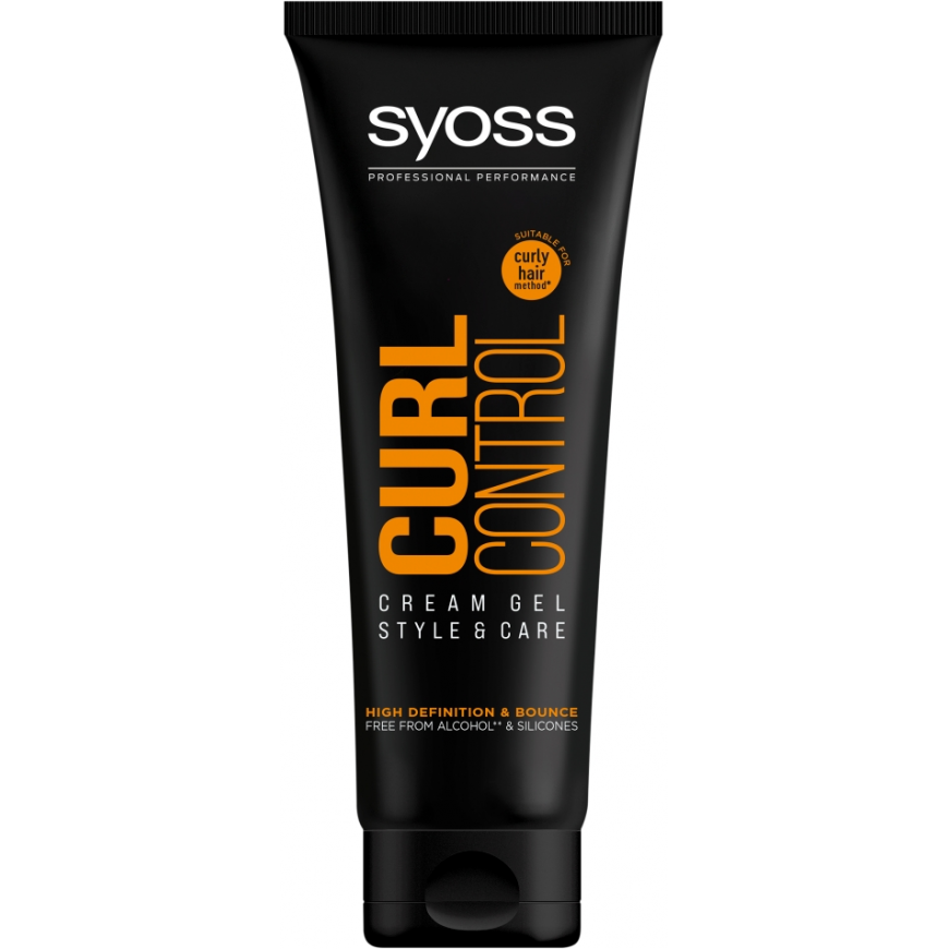 Kremas-gelis Syoss Curl Control Crem Gel, garbanotiems plaukams formuoti, 250 ml – 2
