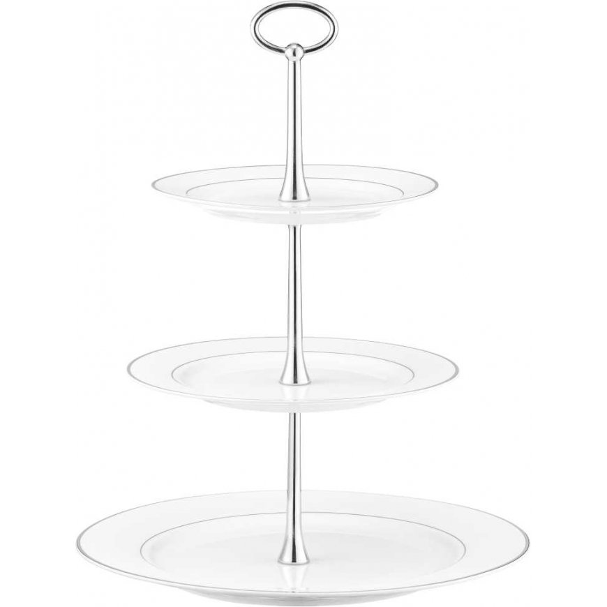 Cake trzypoziomowa Aura Silver AMBITION