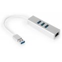 Spacetronik Multiport USB na 3 USB + RJ45 SPU-M07 sidabrinė Spacetronik Multiport USB na 3 USB + RJ45 SPU-M07 sidabrinė