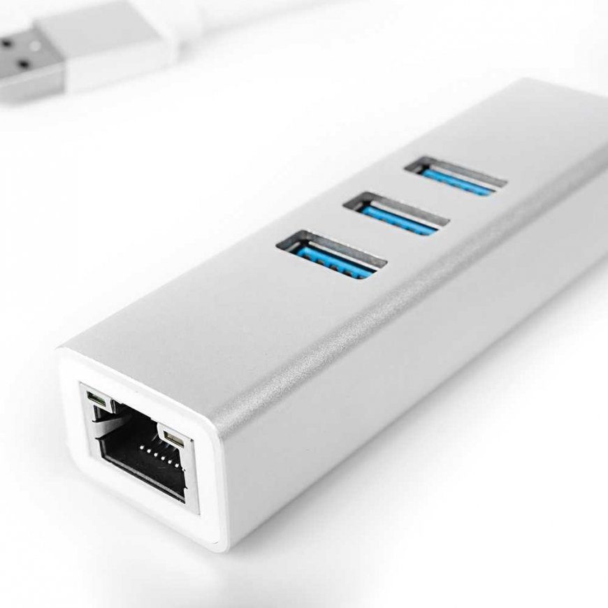 Spacetronik Multiport USB na 3 USB + RJ45 SPU-M07 sidabrinė – 3