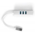 Spacetronik Multiport USB na 3 USB + RJ45 SPU-M07 sidabrinė Spacetronik Multiport USB na 3 USB + RJ45 SPU-M07 sidabrinė