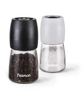 Fissman Salt and pepper grinder set 13cm / 2x130ml glass