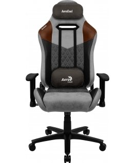Aerocool DUKE AeroSuede Универсальное игровое кресло Черный, Коричневый, Серый