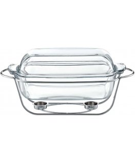 Oven-proof dish with Saule 5.3l silver AMBITION heater