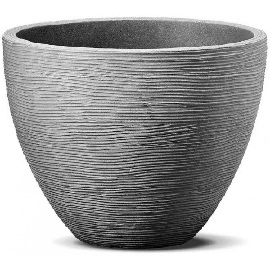 Round garden pot 40 x 31 cm pile PATIO