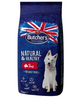 Butcher's Pet Care Natural&Healthy 10 kg Suaugusių Jautiena