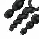 Satisfyer Booty Call Anālās lodītes Melns Silīcijs 3 pcs Satisfyer Booty Call Anālās lodītes Melns Silīcijs 3 pcs