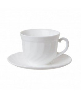 Luminarc Cups with saucers 220ml TRIANON 6pcs