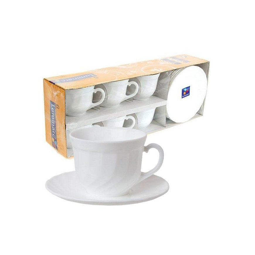 Luminarc Cups with saucers 220ml TRIANON 6pcs – 2