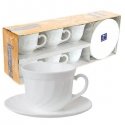 Luminarc Cups with saucers 220ml TRIANON 6pcs
