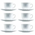 Luminarc Puodeliai su lëkðtutëmis 220ml TRIANON 6vnt Luminarc Puodeliai su lëkðtutëmis 220ml TRIANON 6vnt