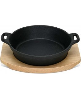 Fissman Ketaus keptuvė 18 cm ant medinio stovo