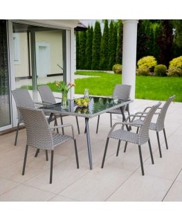 Outdoor furniture set Set mebli ogrodowych Lupus gray PATIO