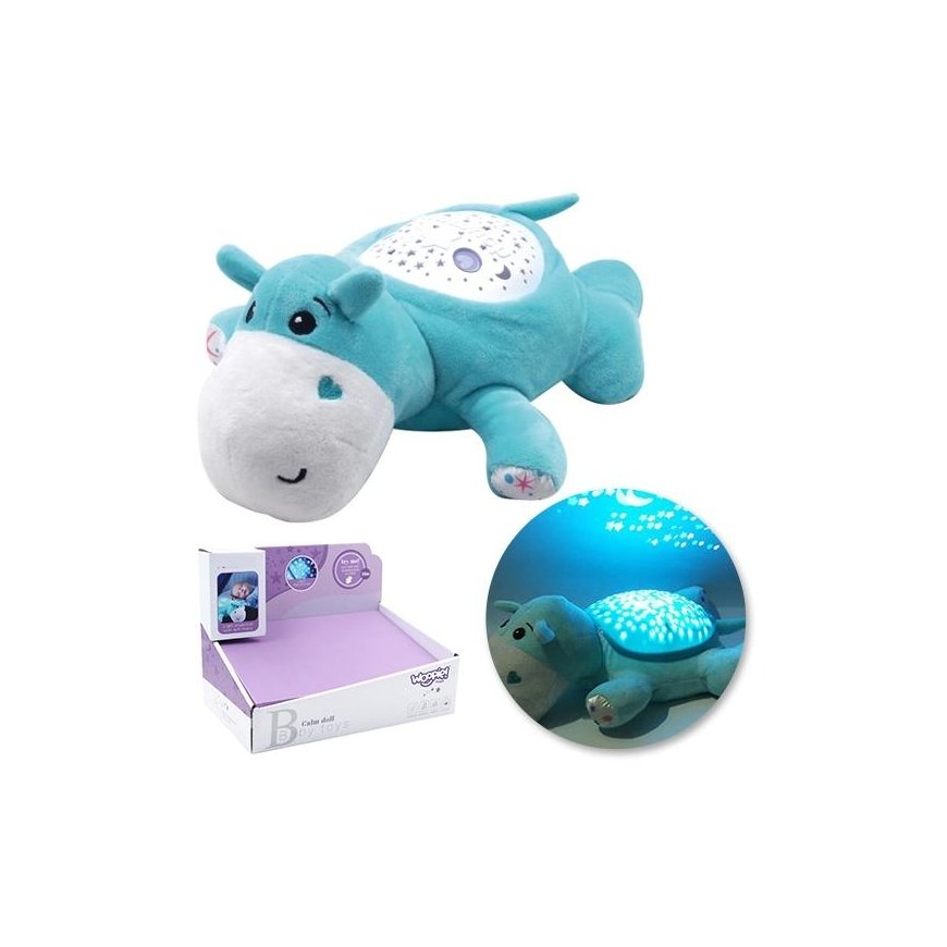 Woopie Funmuch plush hippo with lullabies