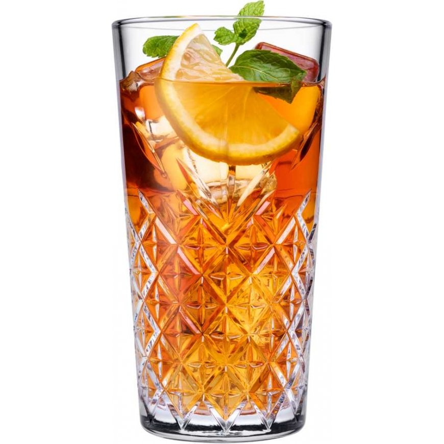 Komplet 4 szklanek wysokich Timeless 360 ml - tempered glass PASABAHCE