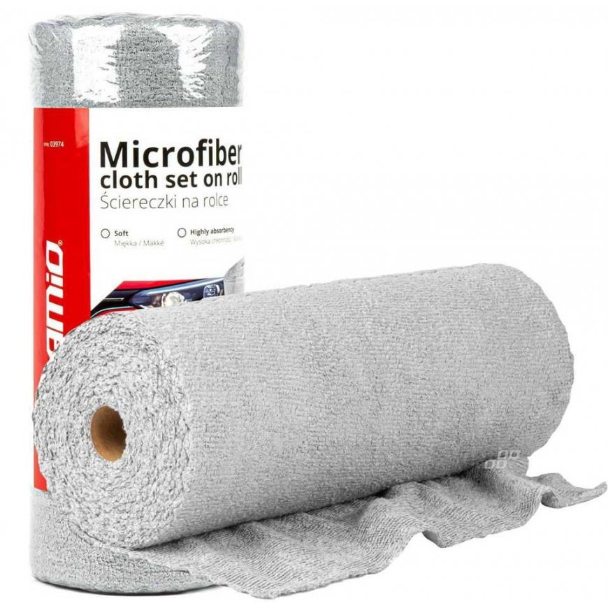 AMiO Microfiber towels on a roll