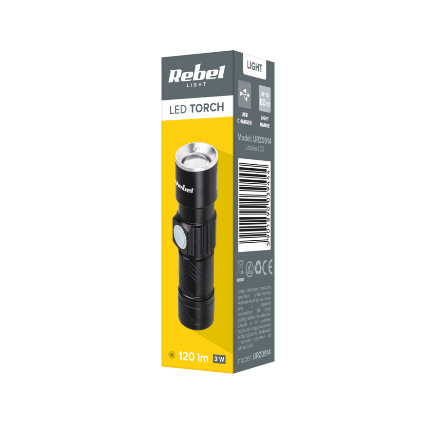 REBEL flashlight 3W – 4