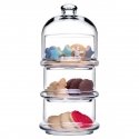 Pojemnik / Słój glass 3 poziomowy Villa Patisserie 26.1 cm PASABAHCE Pojemnik / Słój glass 3 poziomowy Villa Patisserie 26.1 cm PASABAHCE