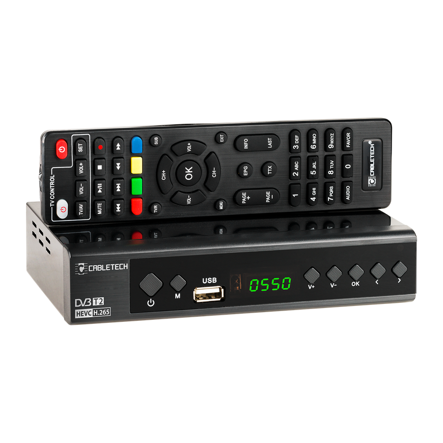 Cabletech Receiver DVB-T/C Hevc H.265