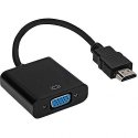 RoGer Adapter to Transfer HDMI to VGA (+Audio) Black RoGer Adapter to Transfer HDMI to VGA (+Audio) Black
