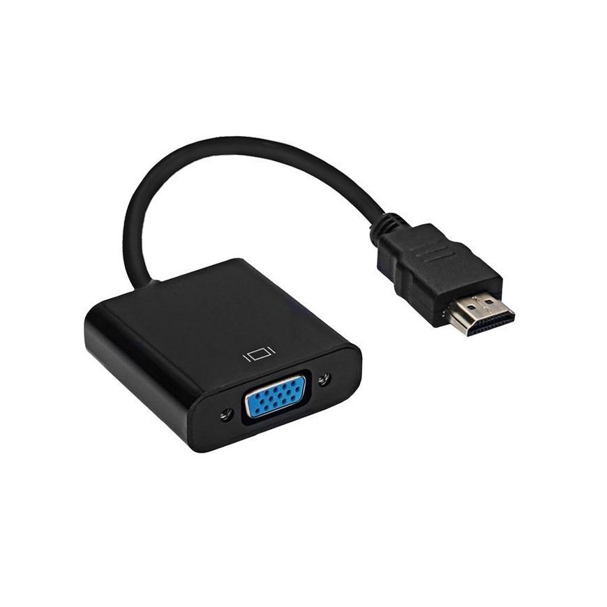 RoGer Adapter to Transfer HDMI to VGA (+Audio) Black – 2