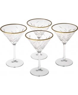 Komplet 4 kieliszków do martini Timeless Gold 230 ml PLEASE NOTE