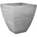 Donica ogrodowa kwadratowa 39 x 39 x 42 cm gray PATIO Donica ogrodowa kwadratowa 39 x 39 x 42 cm gray PATIO