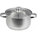 Stainless steel pot with lid Santo 18 cm DOMOTTI Stainless steel pot with lid Santo 18 cm DOMOTTI