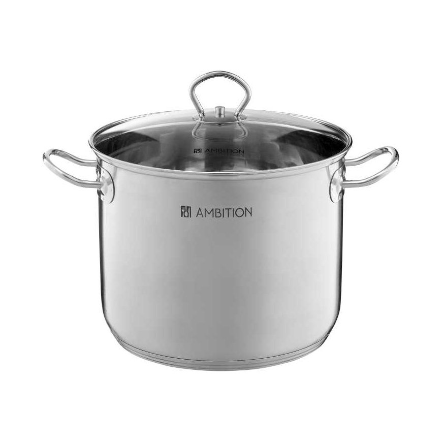 Ambition Tall pot in stainless steel