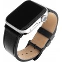 Fixed älykellon nahkaranneke, Apple Watch 42 / 44 / 45 / 49 mm, musta Fixed älykellon nahkaranneke, Apple Watch 42 / 44 / 45 / 49 mm, musta