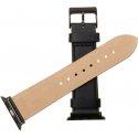 Fixed smartwatch leather strap, Apple Watch 42 / 44 / 45 / 49 mm, black Fixed smartwatch leather strap, Apple Watch 42 / 44 / 45 / 49 mm, black