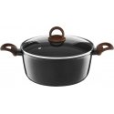 Pot with coating Qualum Basic Stone Edition Darkwood 24 cm AMBITION Pot with coating Qualum Basic Stone Edition Darkwood 24 cm AMBITION