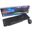 Tastatūru un peļu komplekts TITANUM MEMPHIS TK108 (USB (ASV) optiskā melnā krāsa 1000 DPI) Tastatūru un peļu komplekts TITANUM MEMPHIS TK108 (USB (ASV) optiskā melnā krāsa 1000 DPI)