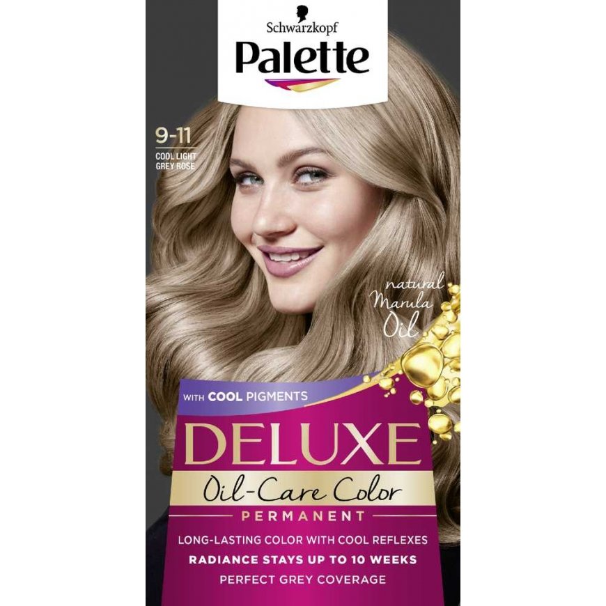 Palette Deluxe Farba do włosów permanentna nr 9-11 Cool Light Gray Rose 1op. – 3