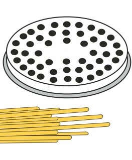 BIGOLI pasta strainer tip, thick threads, 22 holes dia. 3mm MPF2.5/4 - Hendi 229347