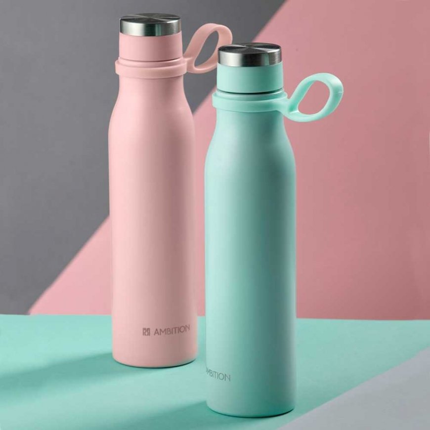 A bottle termiczna ze stali naňžas Silky 480 ml miętowa AMBITION