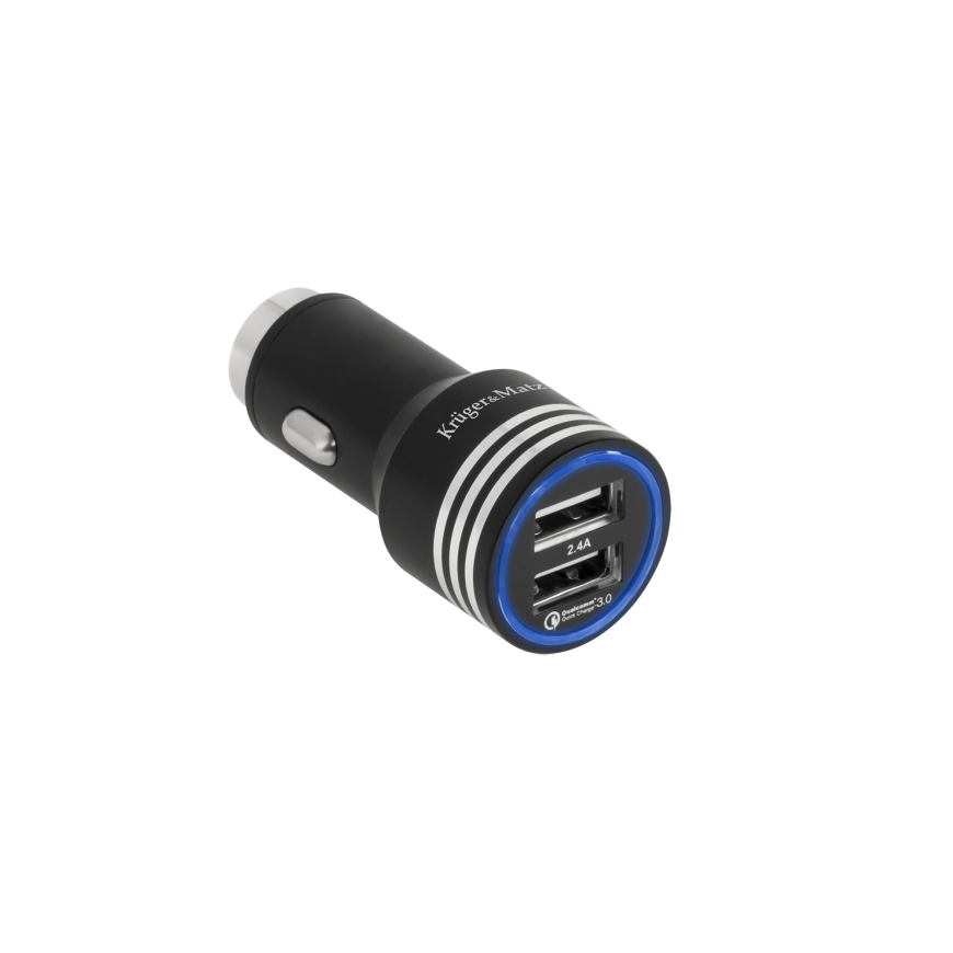 Kruger & Matz 2xUSB 4800mA car charger with Quick Charge 3.0 function – 3