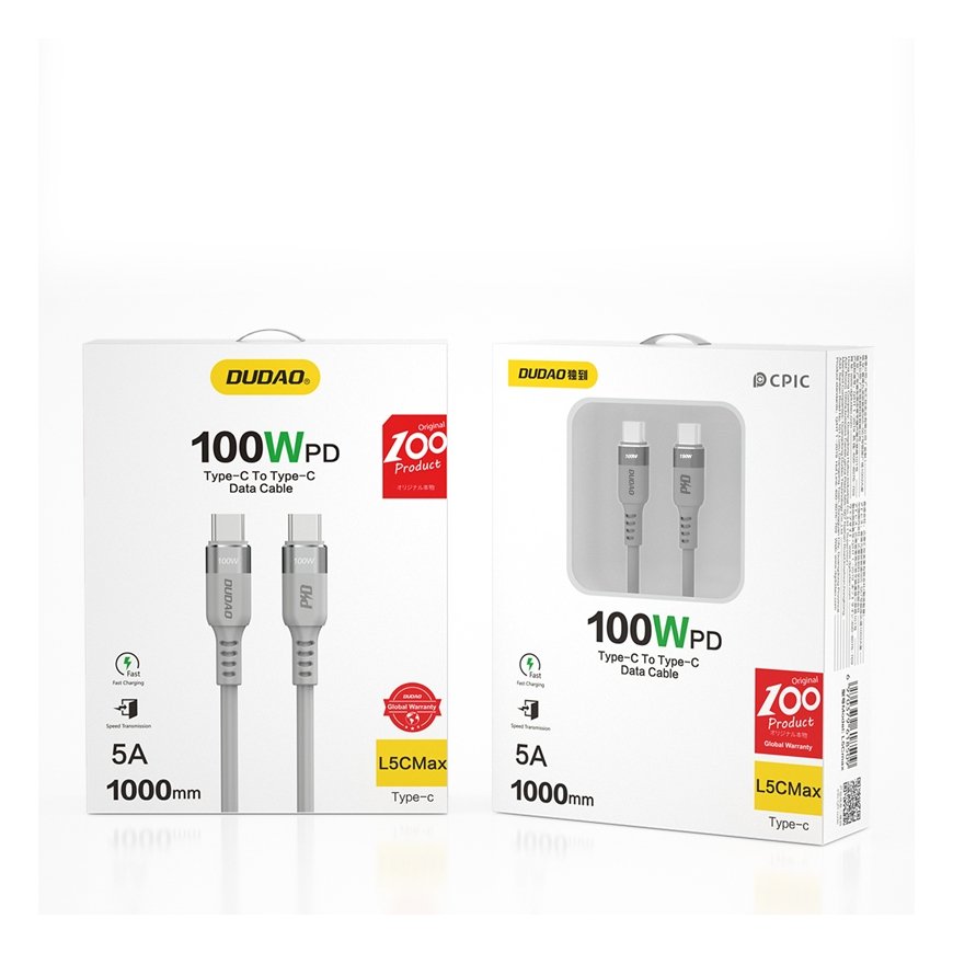 DUDAO L5CMAX USB cable 1 m USB C Grey – 2