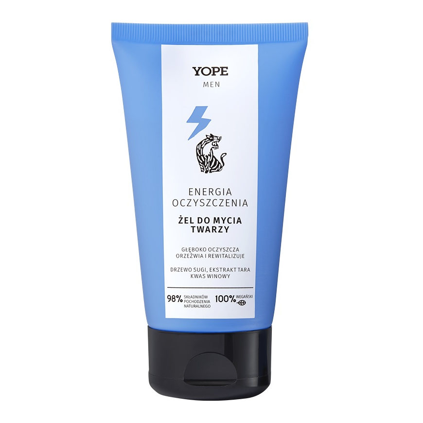 Yope Men Wood veido valymo gelis vyrams 150ml