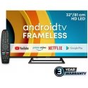 Televizorius eSTAR Android TV 32"/82cm 2K HD LEDTV32A3T2 Juodas