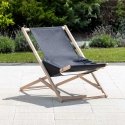 Leżak sodo drawniany Gozo Komfort black PATIO