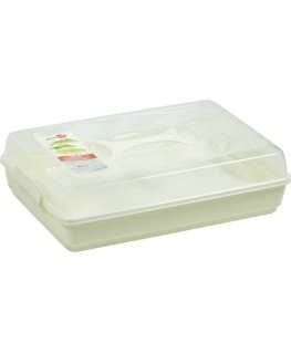Pojemnik prostokątny na ciasto Dolce 44 x 30 cm beige color DOMOTTI