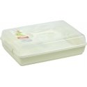 Pojemnik prostokątny na ciasto Dolce 44 x 30 cm beige color DOMOTTI Pojemnik prostokątny na ciasto Dolce 44 x 30 cm beige color DOMOTTI