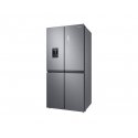 Samsung RF48A401EM9/EO side by side ledusskapis Brīvi novietots 488 L E Pelēks