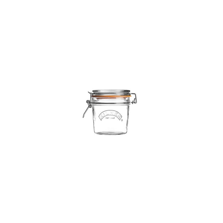 Kilner Clip Top Round burka Cilindrs Stikls Caurspīdīgs