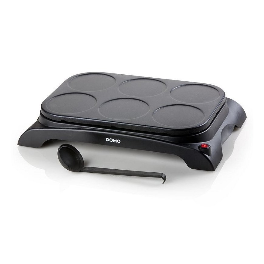 Domo DO8709P crêpe-pannu 6 kreppi(ä) 1000 W musta – 2