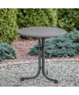 Garden table Dine & Relax 60 cm pizarra / anthracite 3 legs PATIO